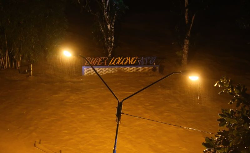 Sungai Sengkarang di Pekalongan Meluap, Buper Lolong Asri Terendam Banjir, Beberapa Fasilitas Wisata Hanyut