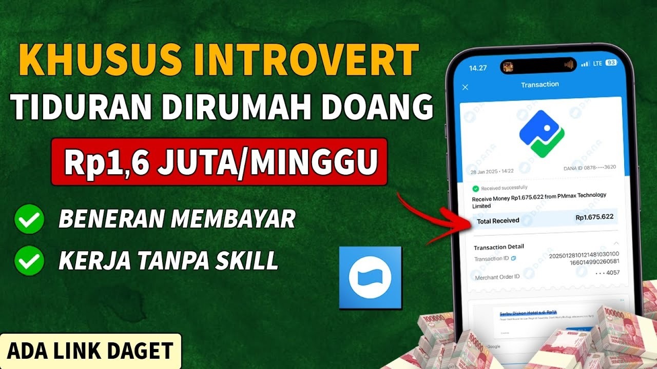 Khusus Introvert, Tiduran di Rumah Doang Digaji! Cara Cepat Dapat Saldo Dana Gratis Tanpa Undang Teman