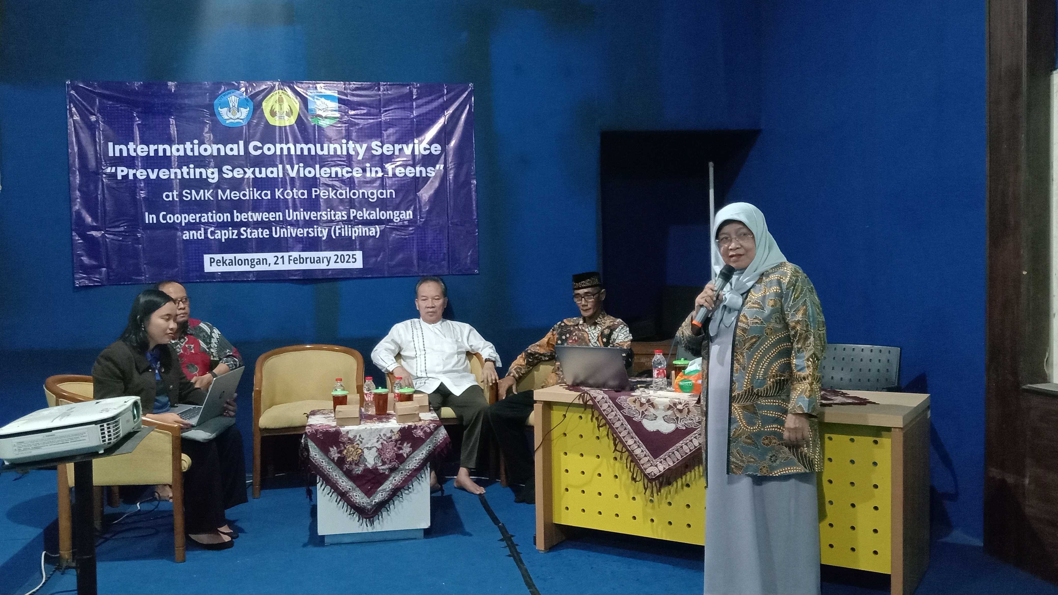 Internasional Community Service, Kolaborasi Unikal dan Capiz State Cegah Kekerasan Seksual di SMK Medika 
