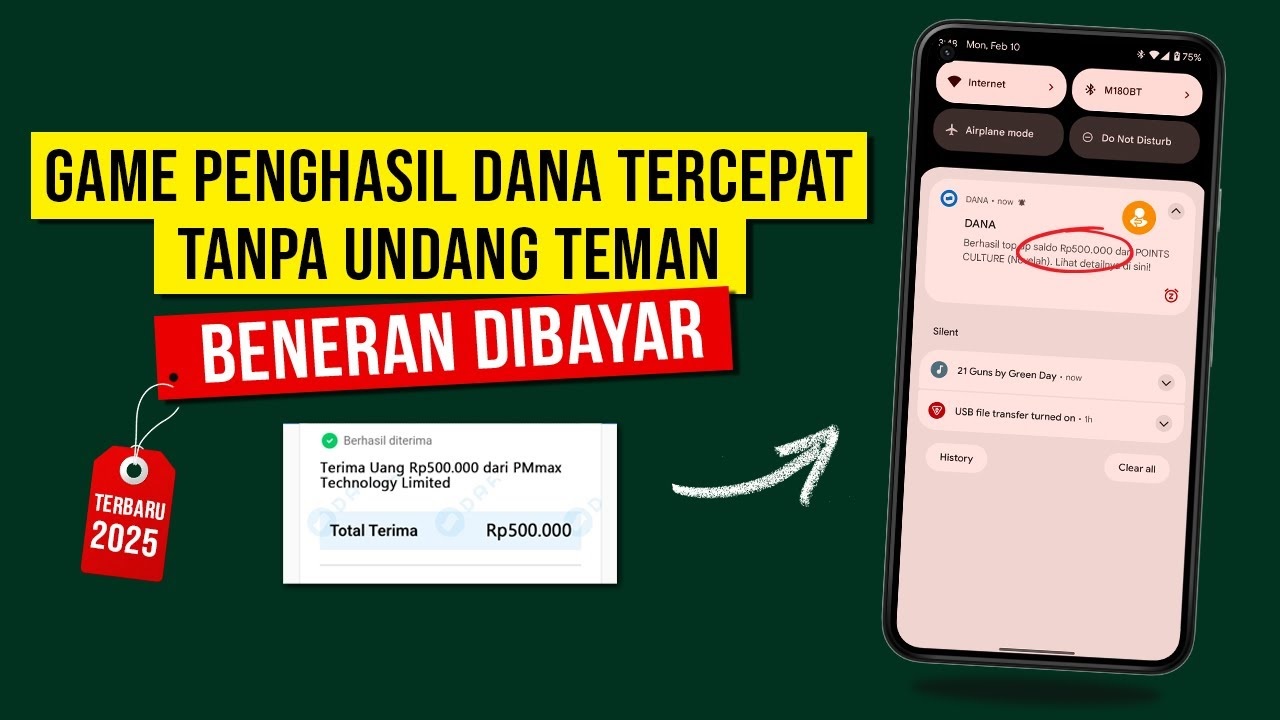 Saldo DANA Gratis Hingga Rp160.000 Cuma dari Main Game Penghasil Uang Tercepat 2025, Terbukti Membayar!