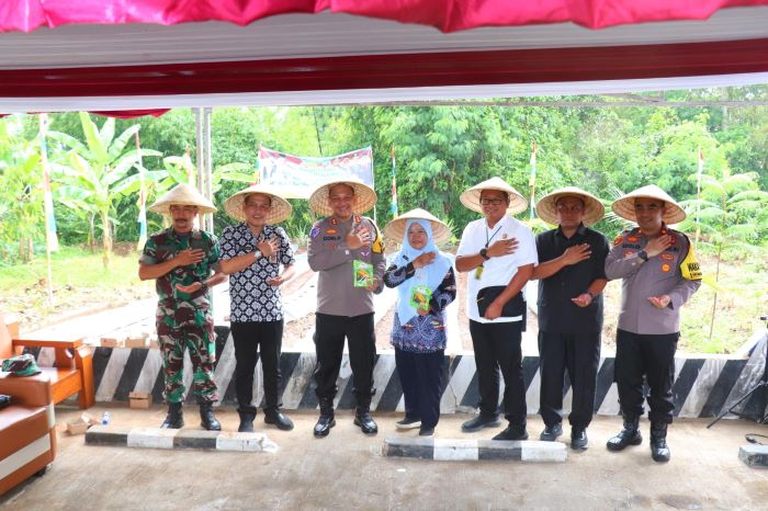 Polres Pekalongan Siap Dukung Program Ketahanan Pangan, Launching Gugus Tugas Polri