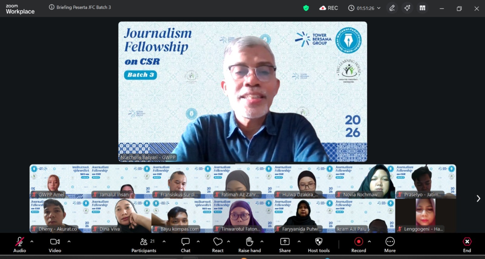 Journalism Fellowship on CSR Batch III 2026 Tekankan Perspektif Media Global di Era Digital 