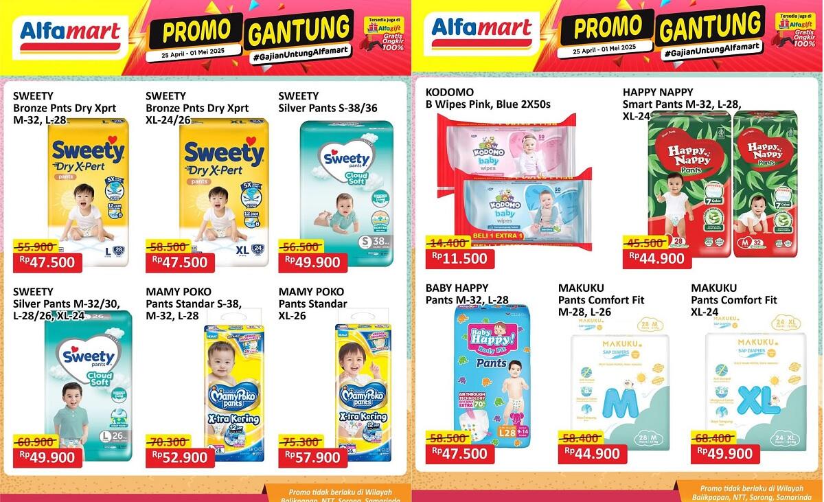 Promo Gantung Alfamart: Diskon Gila Popok dan Tisu Basah! Hemat Besar untuk Si Kecil!