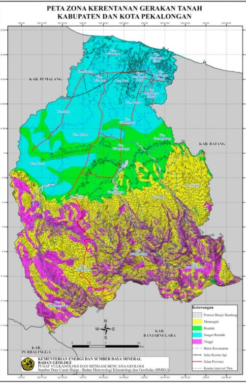 Pekalongan Selatan Masuk Risiko Tinggi Gerakan Tanah