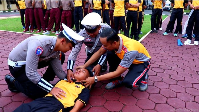 Personel Polres Pekalongan Dibekali Penanganan Pertama Korban Laka Lantas