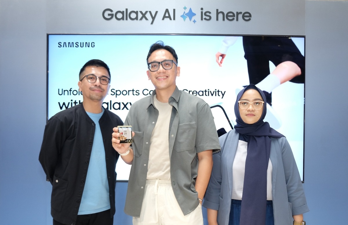Galaxy Z Flip6 Siap Temani Gen Z yang Suka Berolahraga Bikin Konten