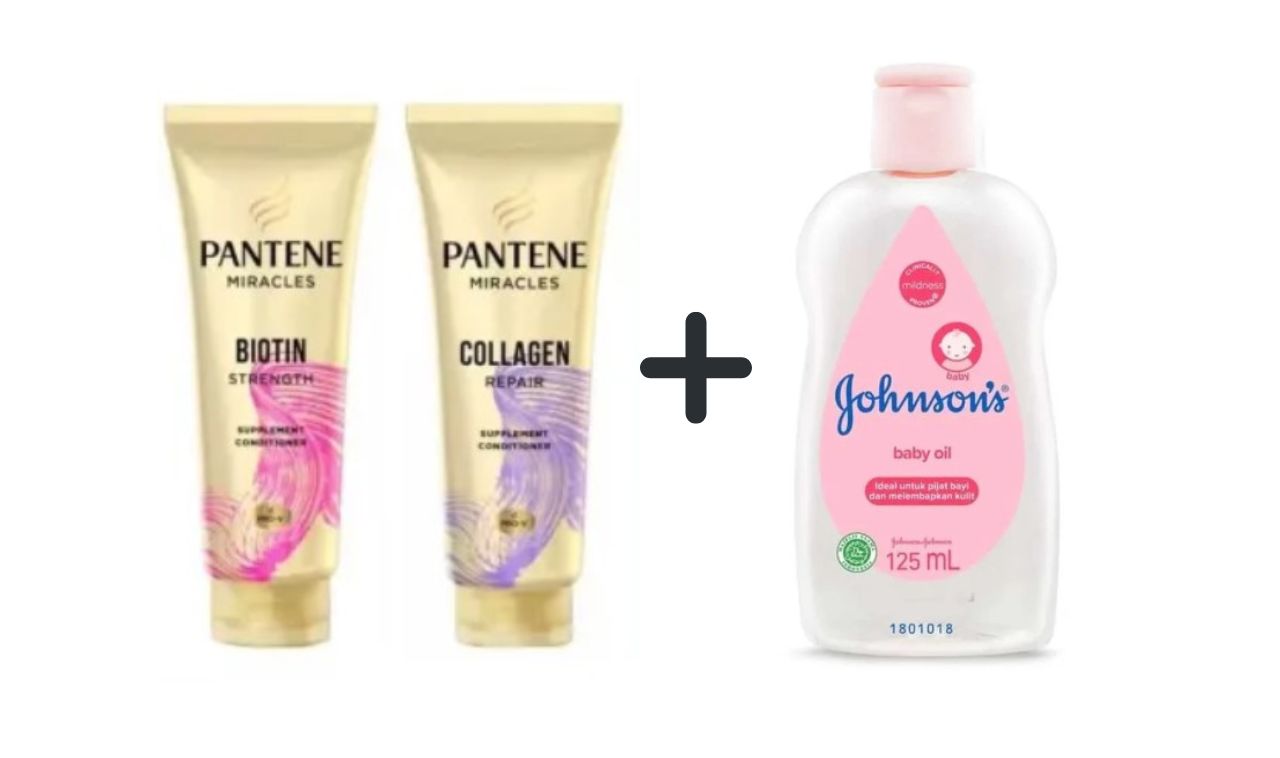 Cobain Masker Rambut Kondisioner Pantene dan Baby Oil! Rambutmu Jadi Lembut dan Berkilau!