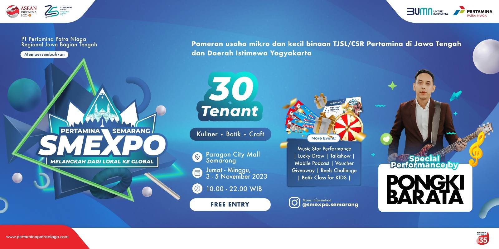 Pertamina SMEXPO Hadir Tawarkan 30 UMK Unggulan Pekan Ini di Kota Semarang