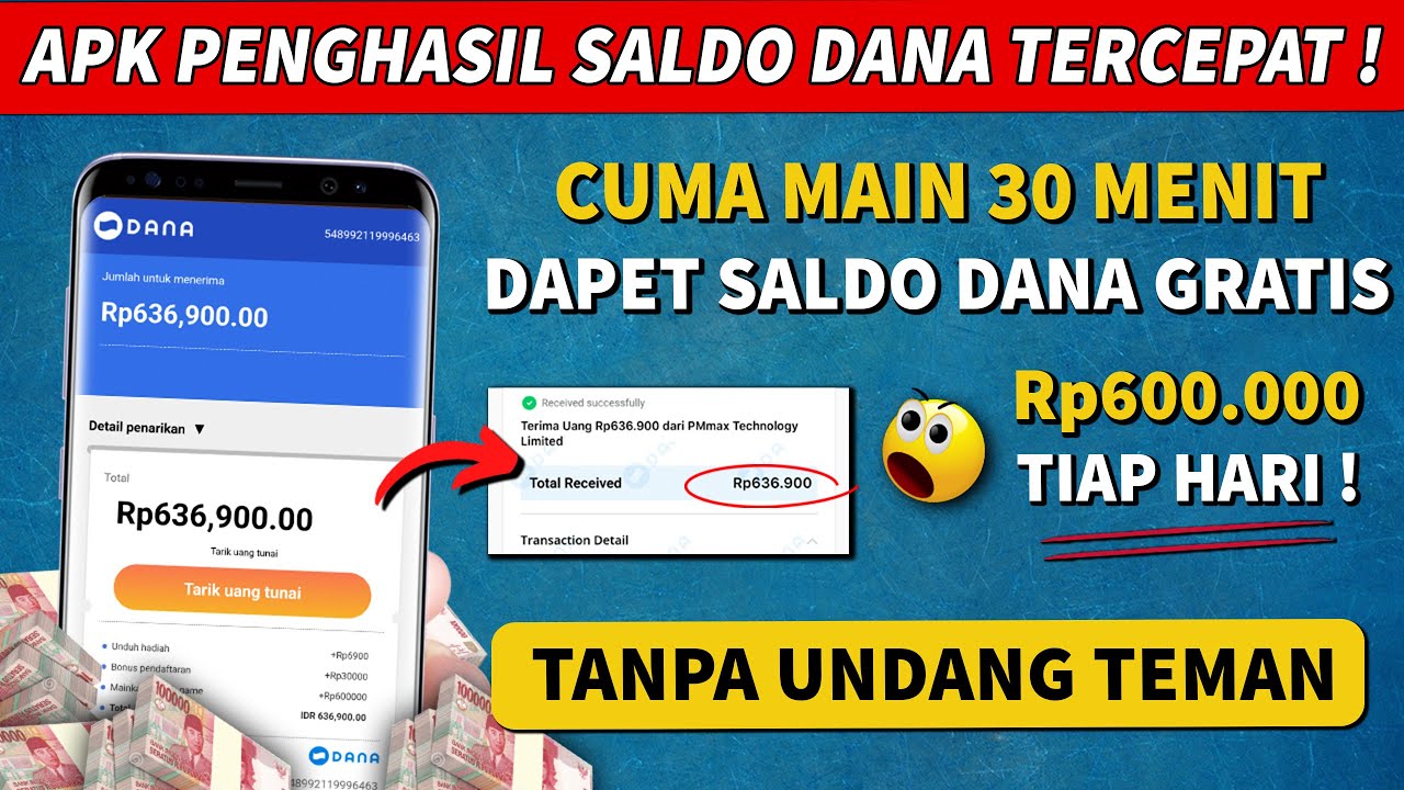 Rebahan Bisa Hasilkan Cuan Berupa Saldo DANA Gratis dengan Aplikasi Penghasil Uang Ini