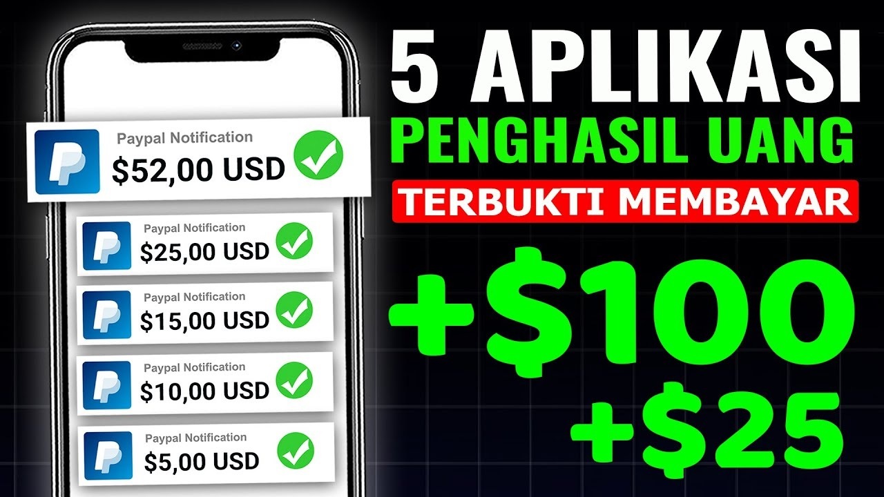 5 Aplikasi Penghasil Uang Saldo DANA PayPal Gratis yang Terbukti Membayar di 2025, Apa Saja?