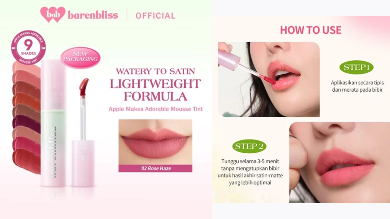 4 Rekomendasi Lip Tint dari Berbagai Merk, Harga Terjangkau Bikin Bibir Memukau 