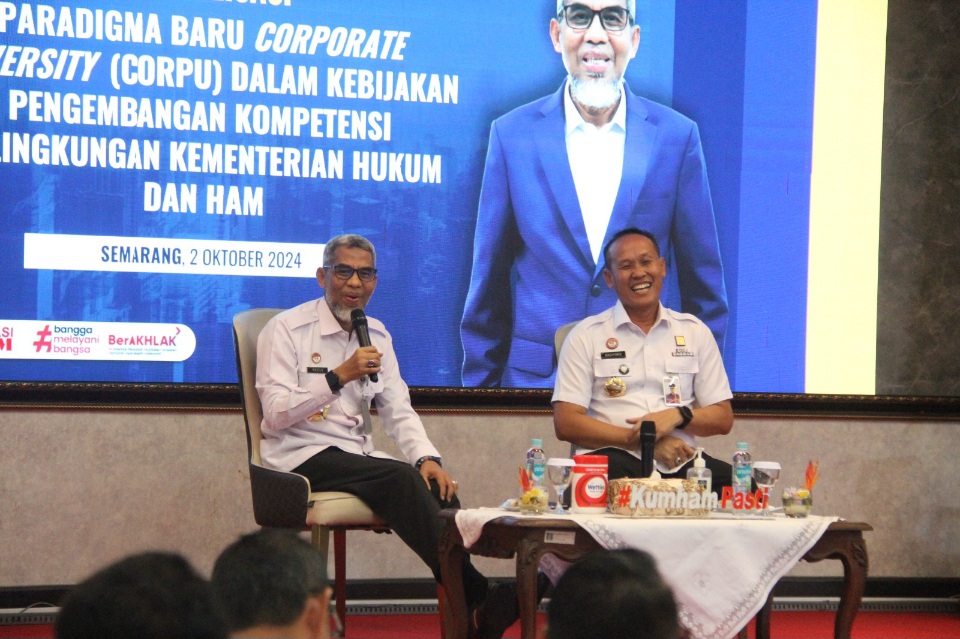 Kepala BPSDM Kumham Sosialisasikan Paradigma Baru Corporate University