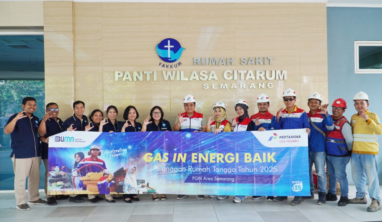 PGN Pasok Gas Bumi ke Rumah Sakit Panti Wilasa Citarum Semarang
