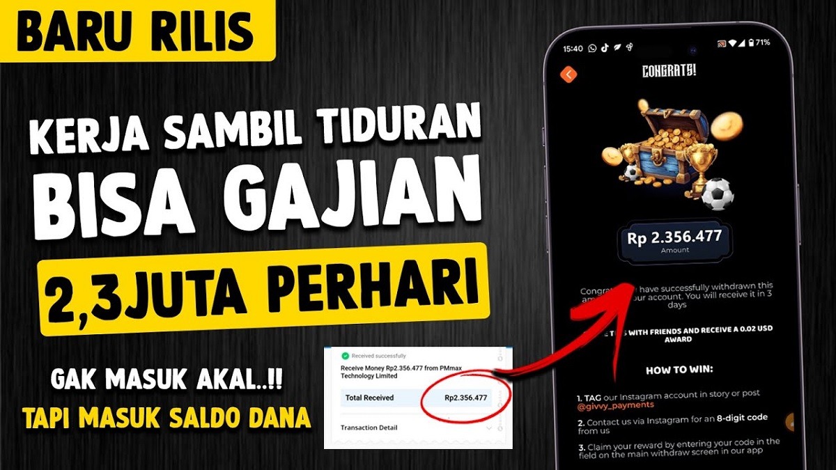 Cara Cepat Dapat Uang Rp2,3 Juta dari Internet di 2025, Terbukti Cair ke Dana!