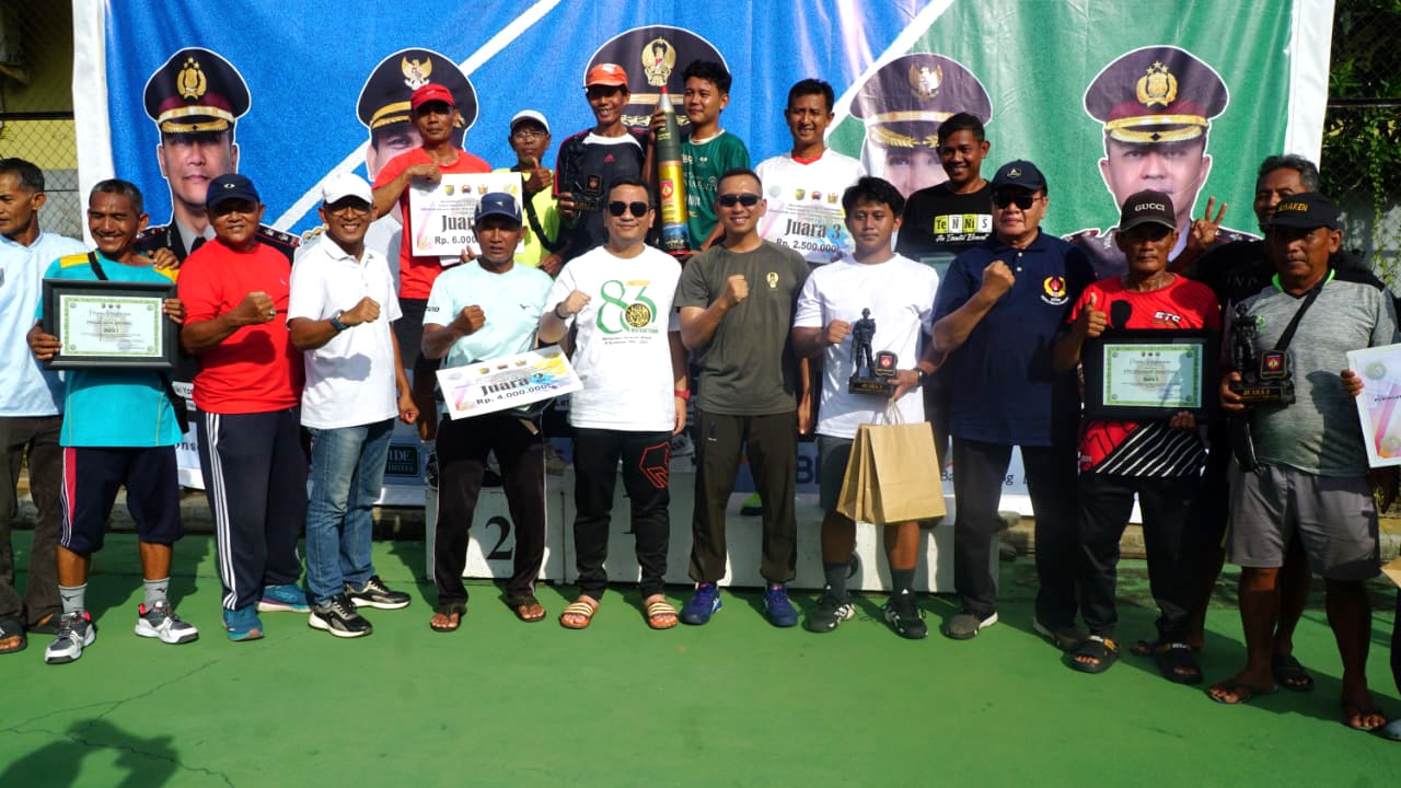 Tim Tenis Praja Jaya Batang Sukses Raih Juara I Turnamen Tenis Piala Dandim Pekalongan Cup 2025