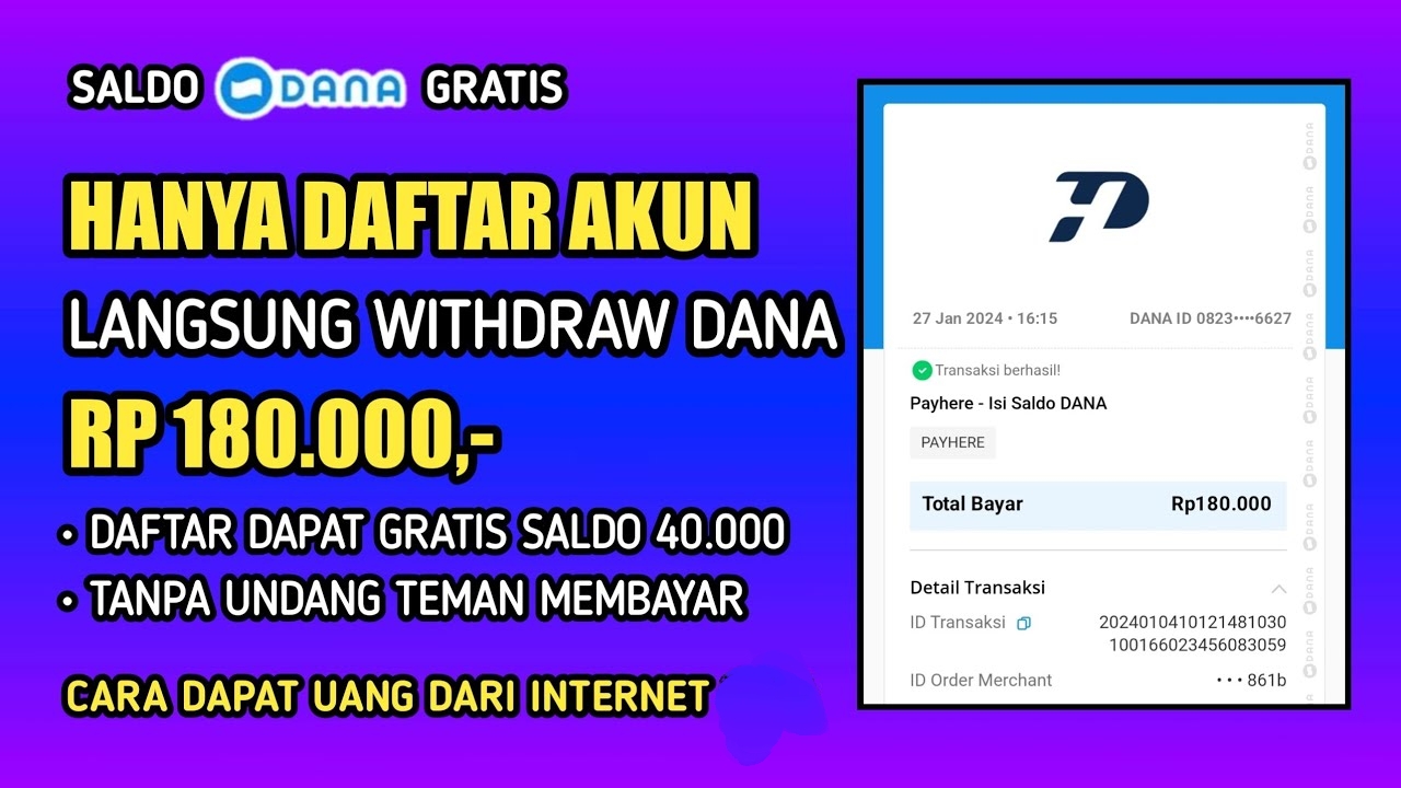 Cuma Sekali Klik Bisa Dapatkan Saldo DANA Gratis Sampai Rp 180.000, Cocok untuk Menunggu Waktu Berbuka Puasa