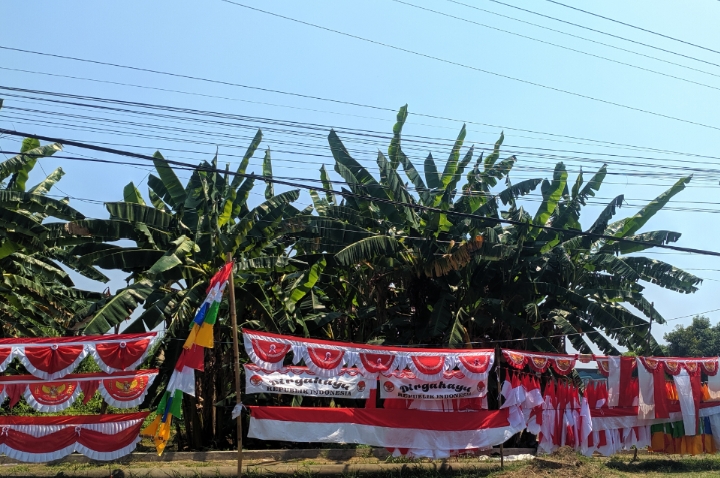 Penjual Bendera Merah Putih di Pekalongan Mulai Ramai Berjualan, Omset Bahkan Meningkat