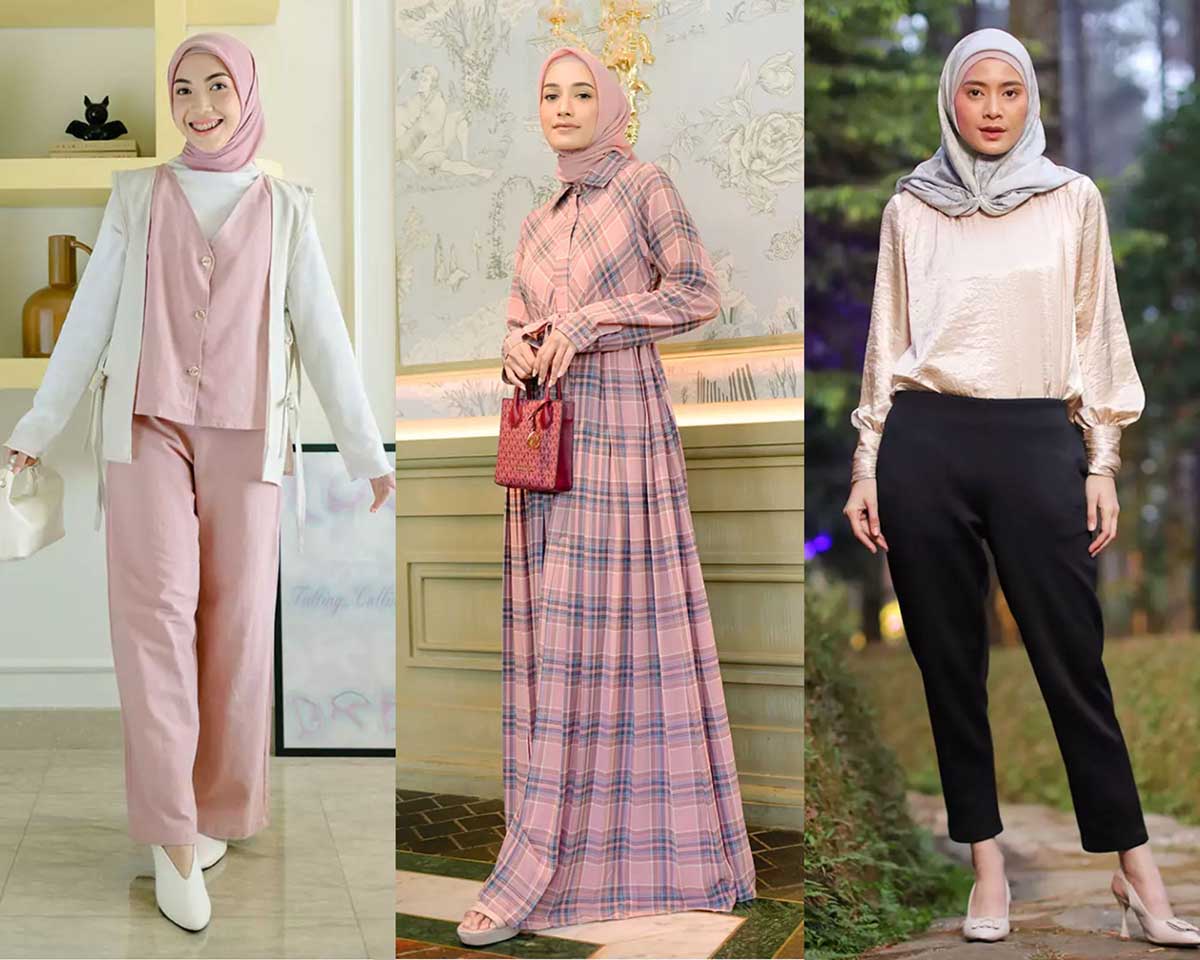 6 Inspirasi Baju Lebaran Bernuansa Pink, Gaya Feminin Eksklusif dari Tren Fashion Ramadhan 2024