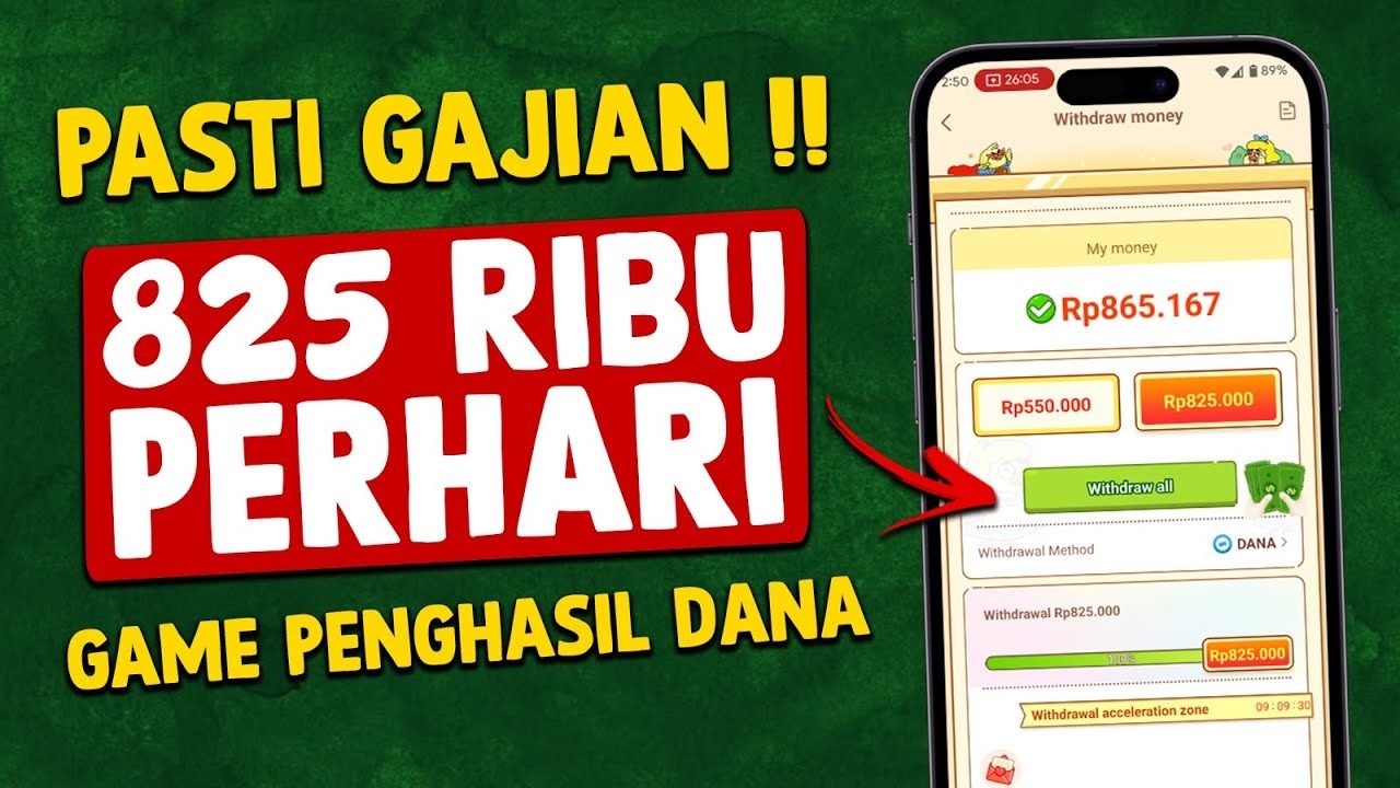 Saldo DANA Gratis! Game Penghasil Uang Tercepat 2025, Terbukti Membayar Hingga Rp825 Ribu per Hari