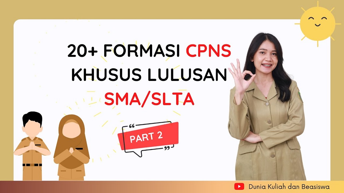 Inilah Formasi CPNS 2024 Lulusan SMA yang Sepi Peminat, Peluang Besar, Gaji Besar