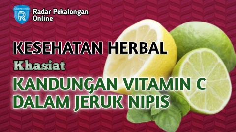 Inilah 2 Khasiat Kandungan Vitamin C dalam Jeruk Nipis bagi Kesehatan, Mau Tahu Apa Saja?