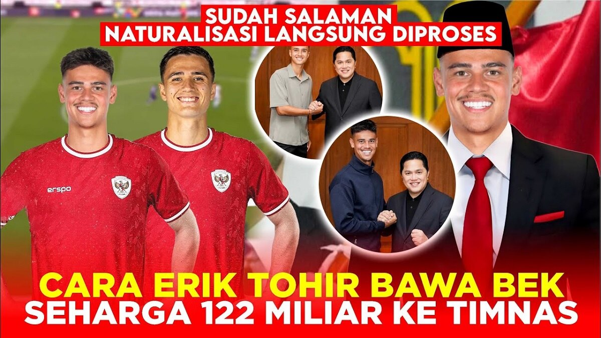 Naturalisasi Langsung Diproses, Begini Cara Erick Thohir Bawa Bek 122 Miliar ke Timnas Indonesia