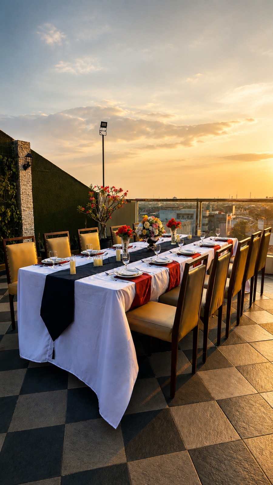 Menikmati Dinner Romantis dengan View Kota dari Lantai Tertinggi