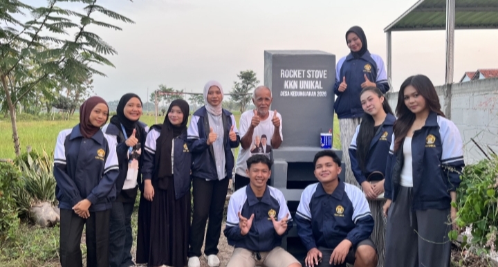 Kelompok KKN UNIKAL Desa Kedungjaran Realisasikan Program Kerja Unggulan Rocket Stove