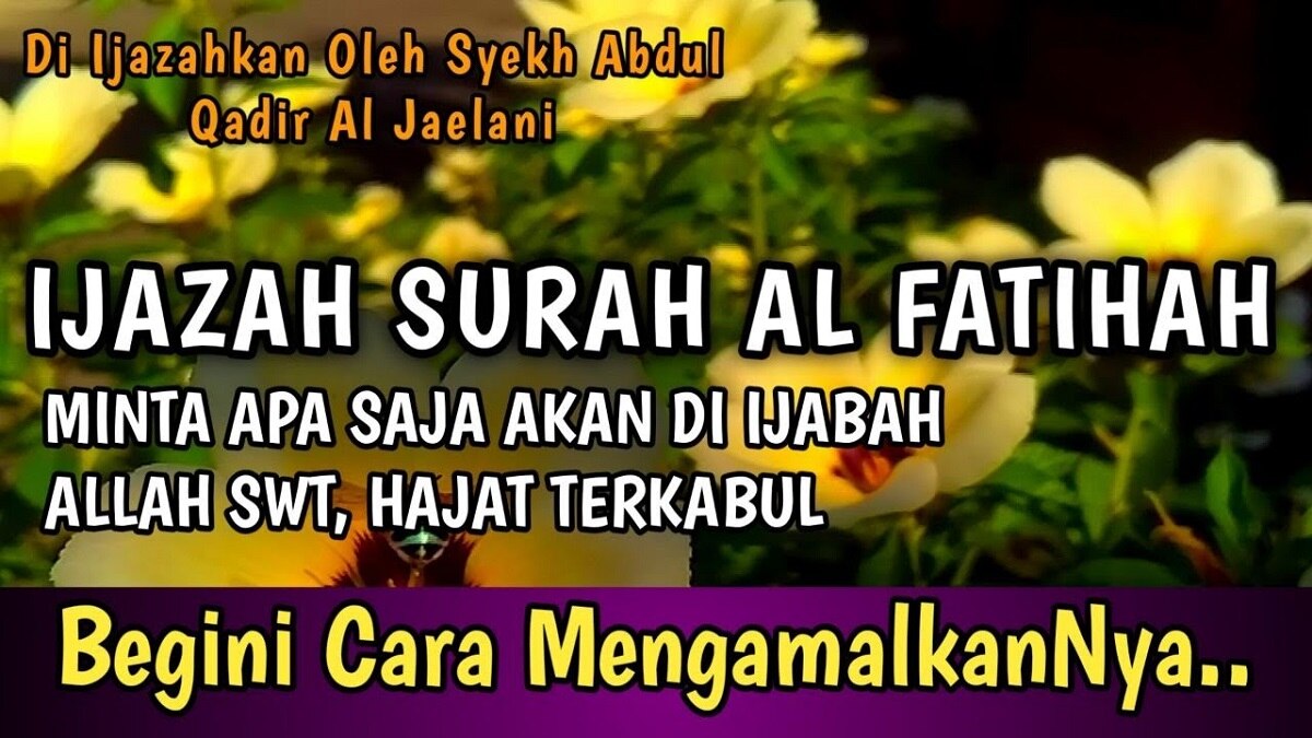 Begini Cara mengamalkan Surah Al-Fatihah Agar Rezeki Mengalir dengan Deras, Amalkan Sekarang Juga!