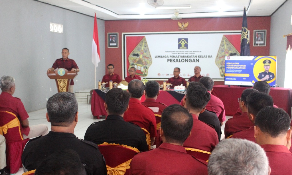 Penguatan Tugas Pemasyarakatan, Kadivpas Sampaikan Pesan Penting untuk Lapas Pekalongan