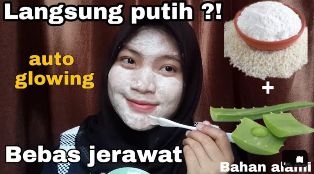 Masker Lidah buaya Bikin Awet Muda Cuma 2 Bahan Kulit jadi Mulus Glowing Bebas Noda Hitam, Bantu Kecilkan Pori