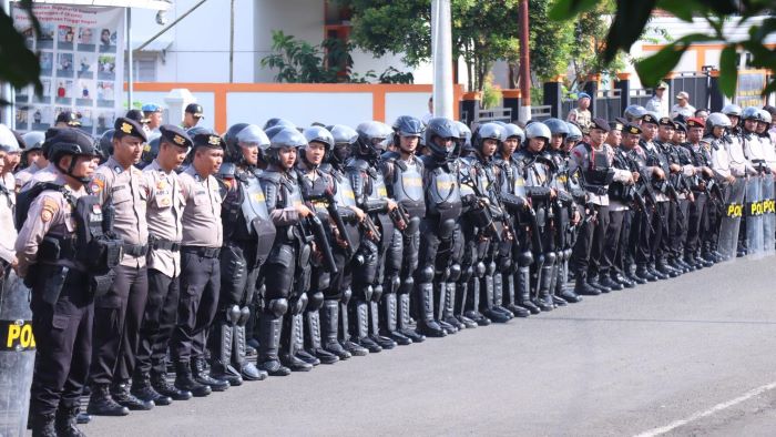 Polres Pekalongan Siagakan 412 Personel Amankan Audiensi Forlindo di DPRD Kabupaten Pekalongan