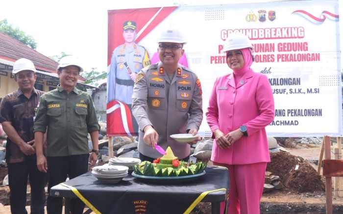 Groundbreaking Gedung Pertemuan Polres Pekalongan, Ditarget Rampung 150 Hari