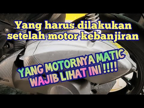 5 Tips Perawatan Motor Setelah Melewati Banjir, Jangan Diamkan Begitu Saja Bisa Cepat Rusak