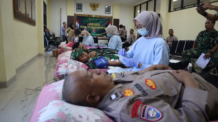 Sambut Hari Bhayangkara Ke-79, Polres Pekalongan Gelar Donor Darah
