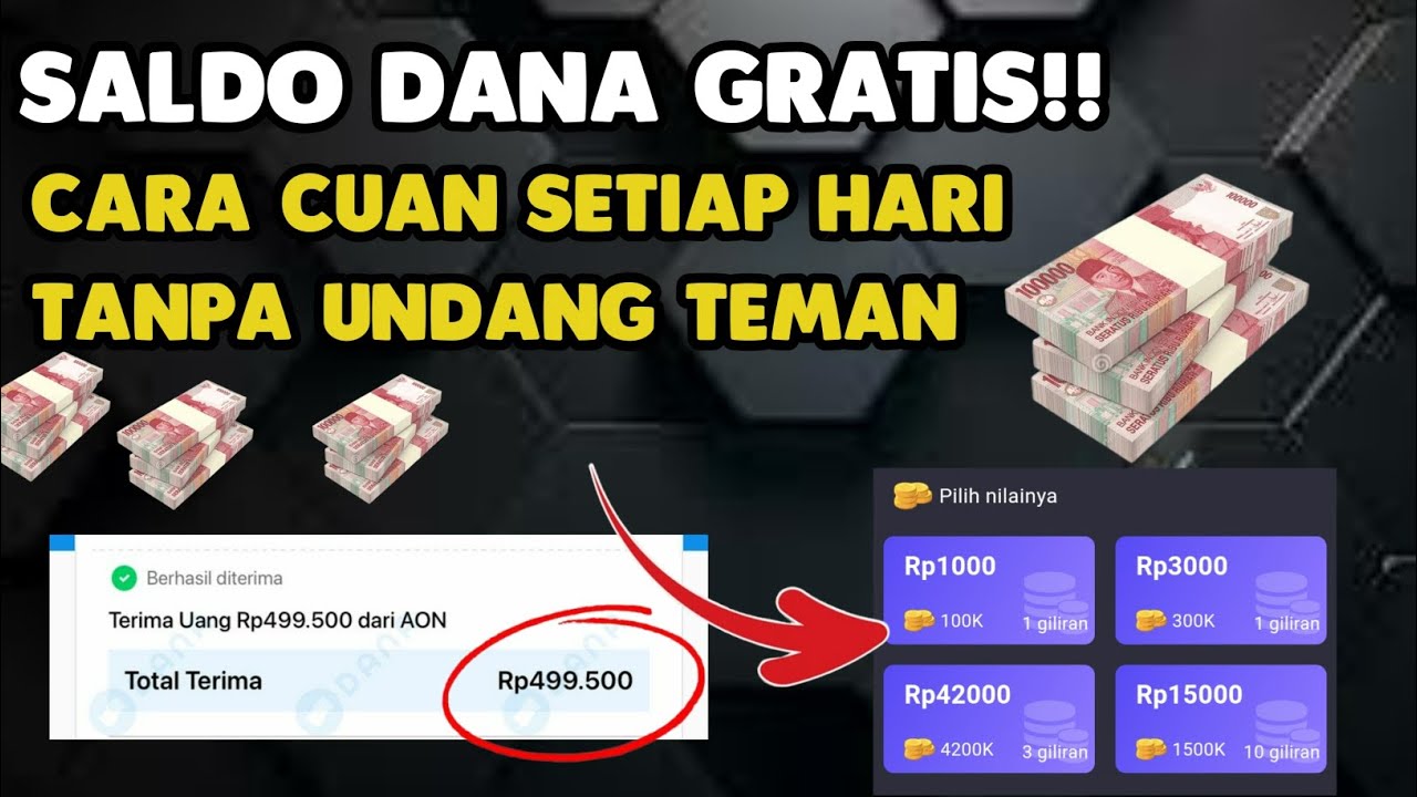 Selain Pake Aplikasi Penghasil Uang untuk Dapatkan Saldo DANA Gratis, Pakai Cara Ini Juga Bisa