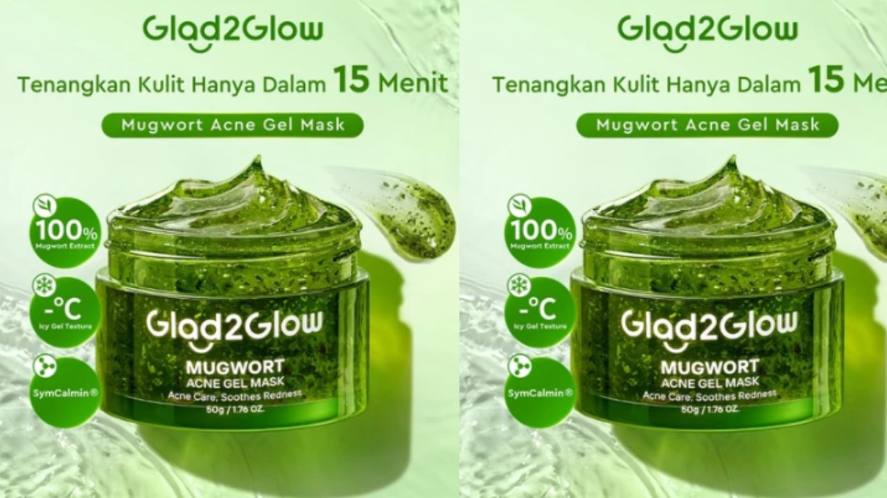 NEW LAUNCH! Review Glad2Glow Mugwort Acne Gel Mask Agar Kulit Bebas Jerawat