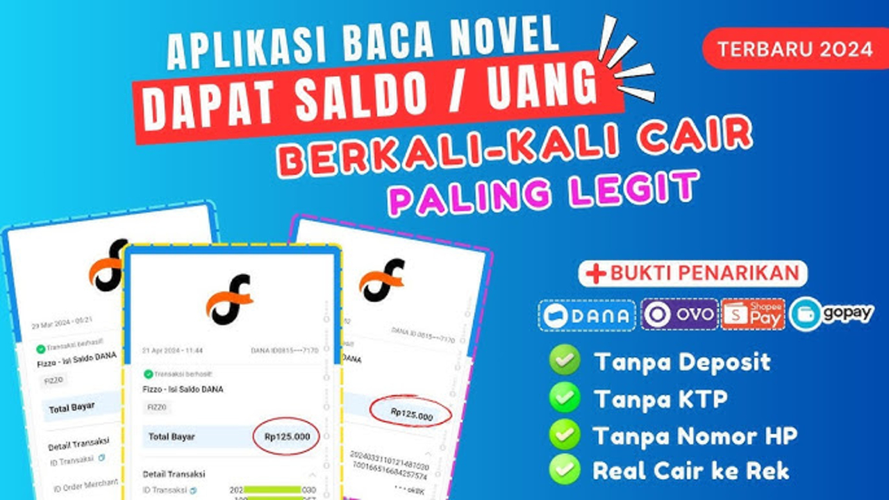 5 Aplikasi Baca Novel Dapat Uang Saldo Dana Terbaru 2025, Sudah Terbukti Membayar!