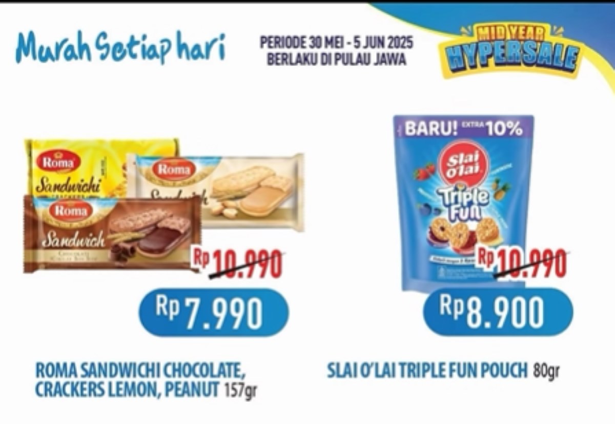 Nggak Sampai 10 Ribu, Borong Cemilan Murah Sekarang di Hypermart Pekalongan