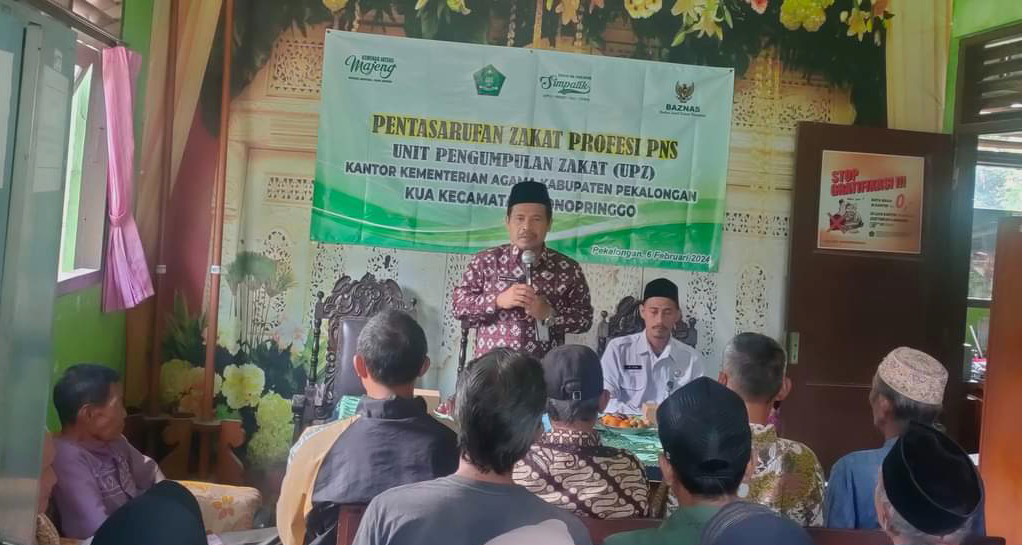 42 Orang di Kecamatan Wonopringgo Terima Zakat Profesi dari Kemenag Kabupaten Pekalongan