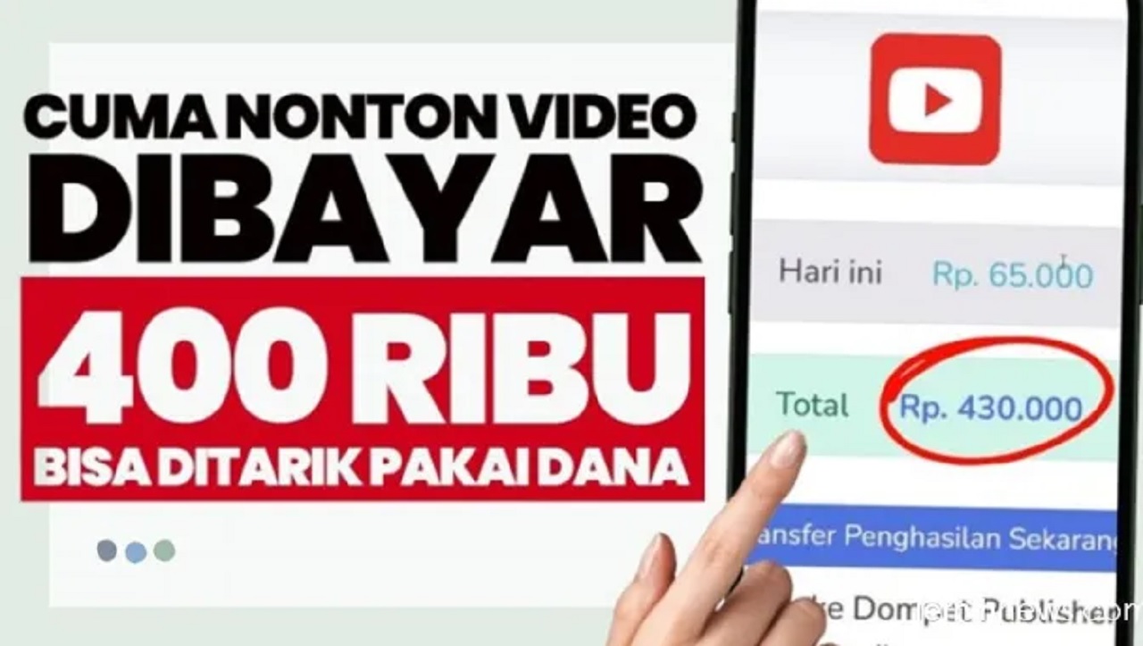 Cara Mudah Dapat Saldo DANA Gratis Hanya dengan Menonton YouTube! Cuan Hingga Rp400.000