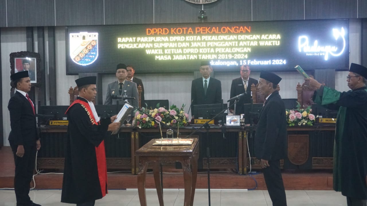 Gumelar Resmi Jabat Wakil Ketua DPRD Kota Pekalongan