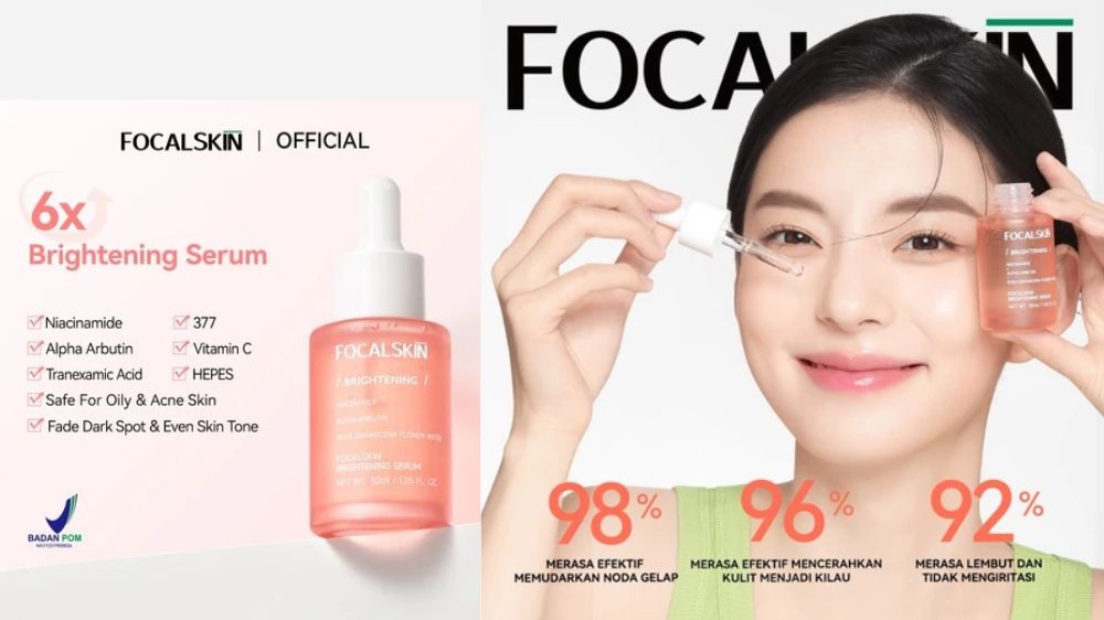 Review Focalskin Brightening Serum, Ukuran 30 ml Samarkan Noda Hitam Wajah Auto Cerah