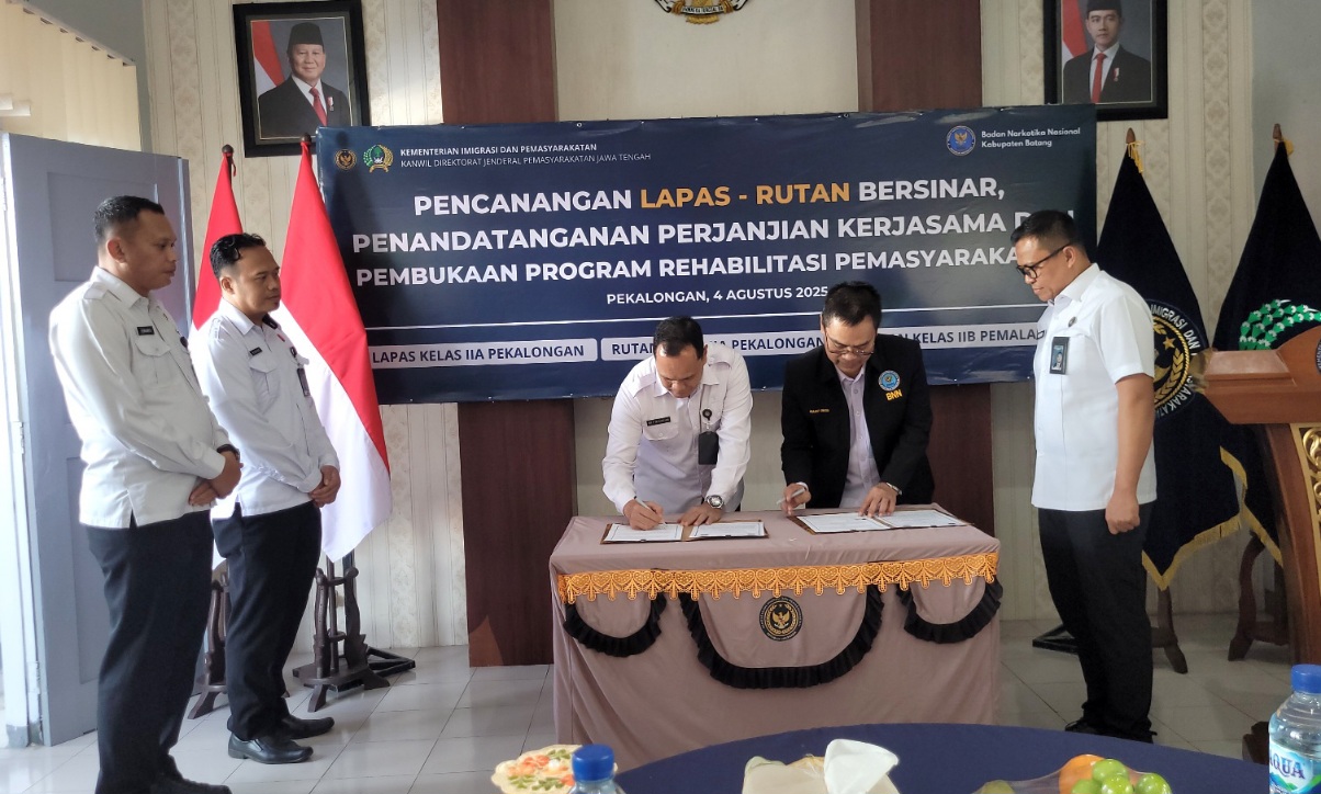 Kolaborasi Lawan Narkoba: Lapas Pekalongan Canangkan Lapas Bersinar dan Luncurkan Program Rehabilitasi