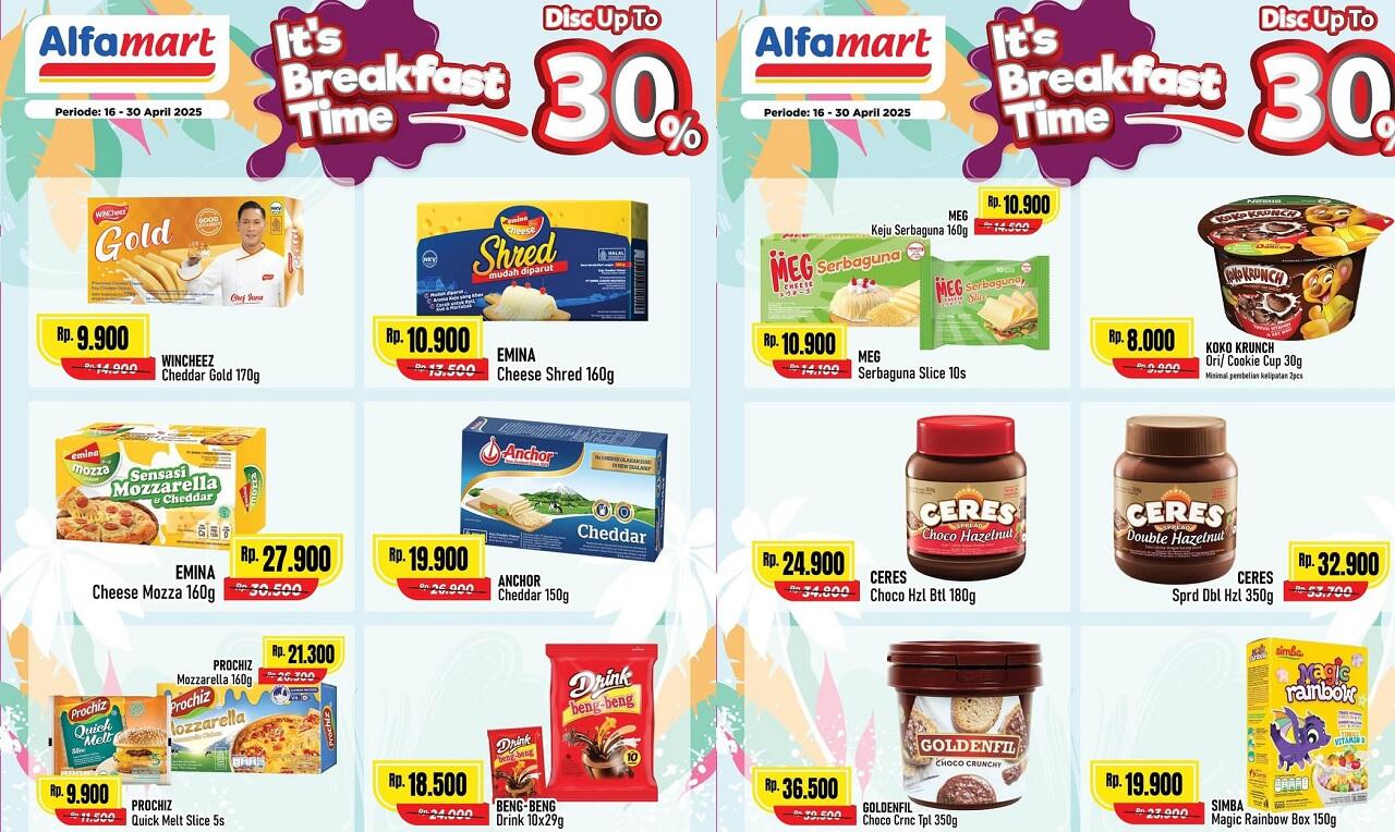 DAHSYAT! Promo Sarapan dan Makan Siang Hemat Alfamart Spesial 21 April 2025, Serbu Produk Favorit Kalian!