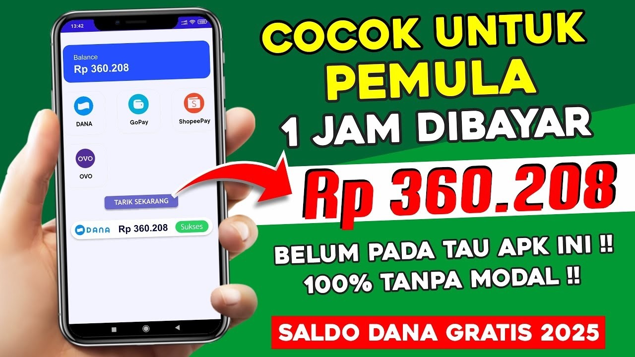 Aplikasi Penghasil Saldo DANA, OVO dan Gopay Gratis, Langsung Withdraw Rp360.000! Begini Caranya