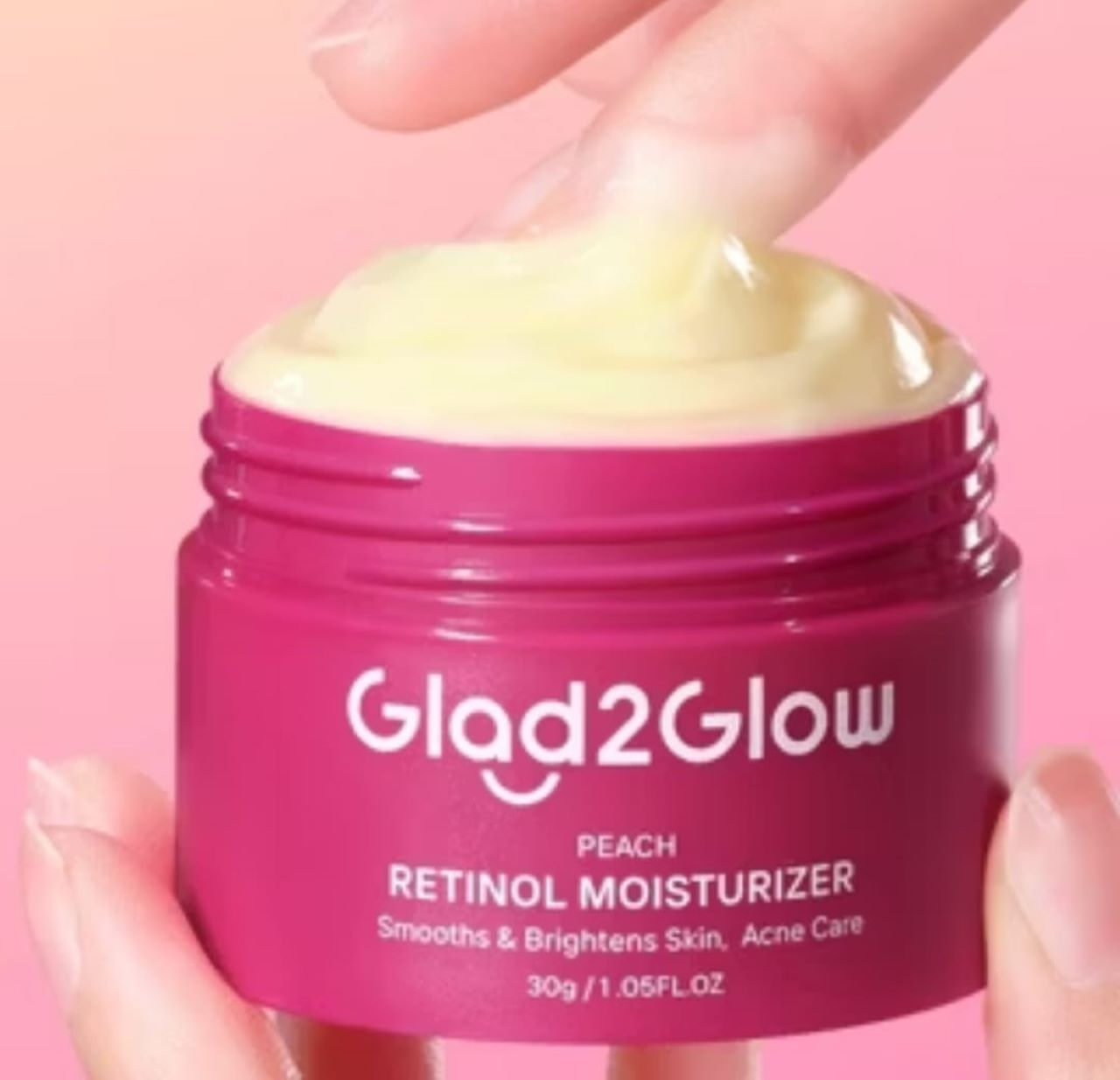 Review Glad2Glow Peach Retinol Moisturizer, Solusi Kulit Kusam Agar Cerah dan Mulus!