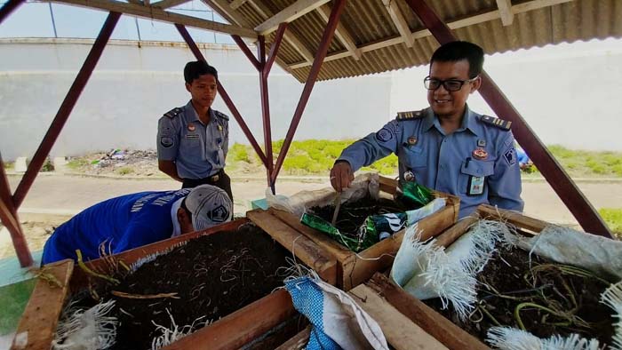 WBP Rutan Pekalongan Dilatih Kembangkan Budidaya Cacing