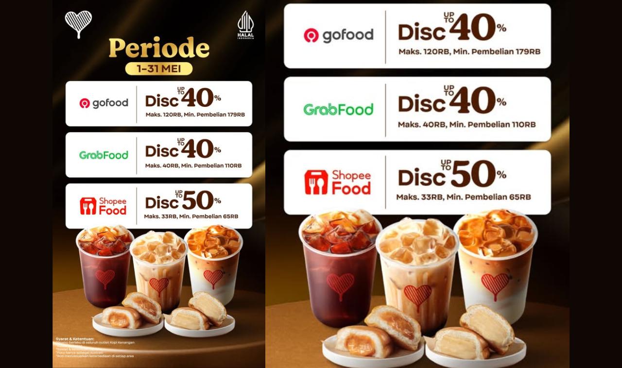 Diskon Kopi Kenangan di Tiga Aplikasi Ini: Hemat hingga 50%, Mulai dari Rp65.000 Saja!