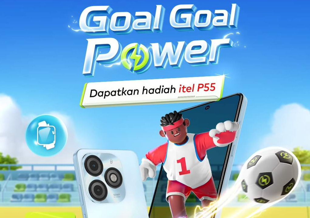 Giveaway Goal Power Africa Cup dengan hadiah itel P55 Series